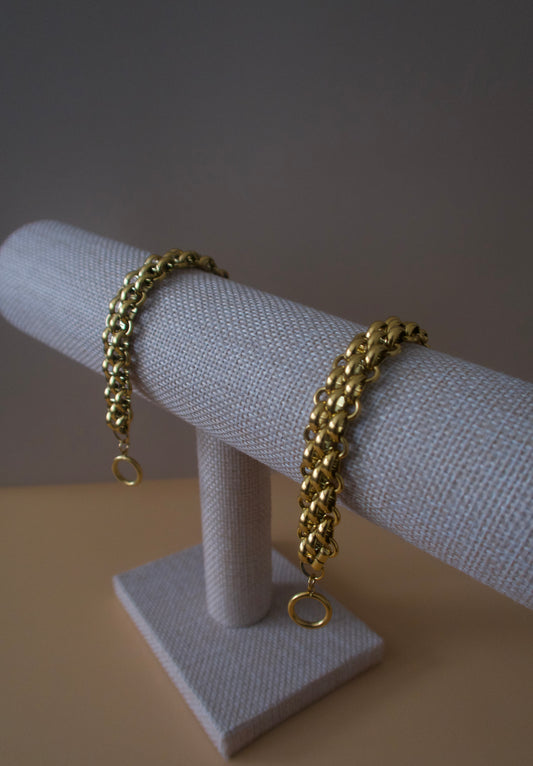 Thick Gold Bracelet