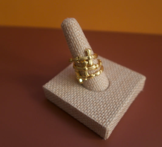 Vintage Adjustable Cross Ring