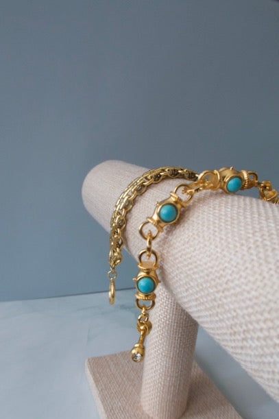 Turquoise Gem Bracelet